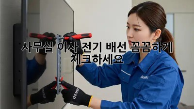 사무실 이사? 전기 배선 꼼꼼하게 체크하세요!